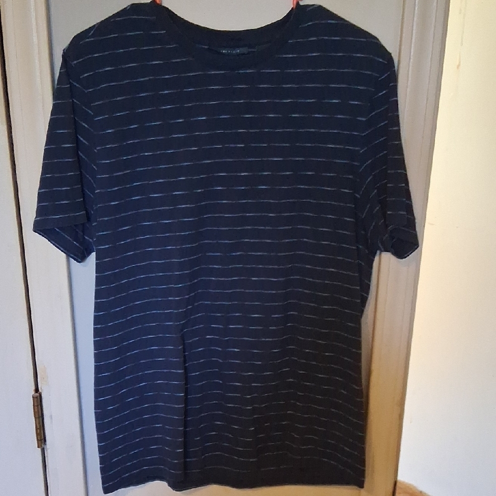 Blue Short Sleeve Striped Tee
